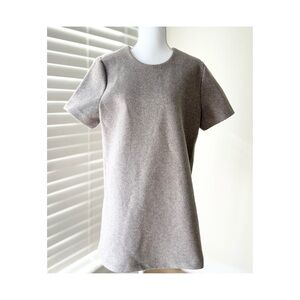OAK + FORT Heather Gray Short Sleeve Dress